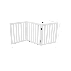Nouvelle clôture pour animaux de compagnie en bois, détachable et pliable, adaptée à un usage domestique, offrant une barrière sûre et sécurisée pour les chiens sans... - Product Image 4