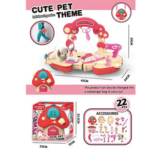 Jouets en plastique pour enfants, ensemble d'outils de jeu d'imitation, ensemble de maquillage et de beauté, ensemble de petits animaux mignons, sac en forme de champignon - Product Image 4