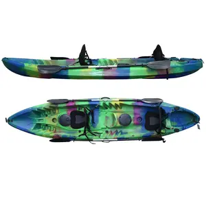 Kayak de pesca doble, kayak, no plegable, para 3 personas