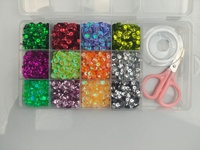 Paillettes en plastique effet écailles de poisson pour accessoires vestimentaires, robes de mariée, costumes de danse, sacs brodés, perles DIY - Grande Vente