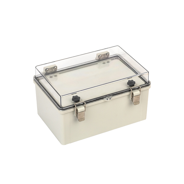 Hot Selling Transparent Door Enclosure IP68 Waterproof Dustproof 300x200x170mm Junction Box with Inner Door ABS Housing