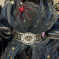 Poupée de sorcière scintillante et ludique pour Halloween, figurine décorative festive pour les fêtes de fin d'année