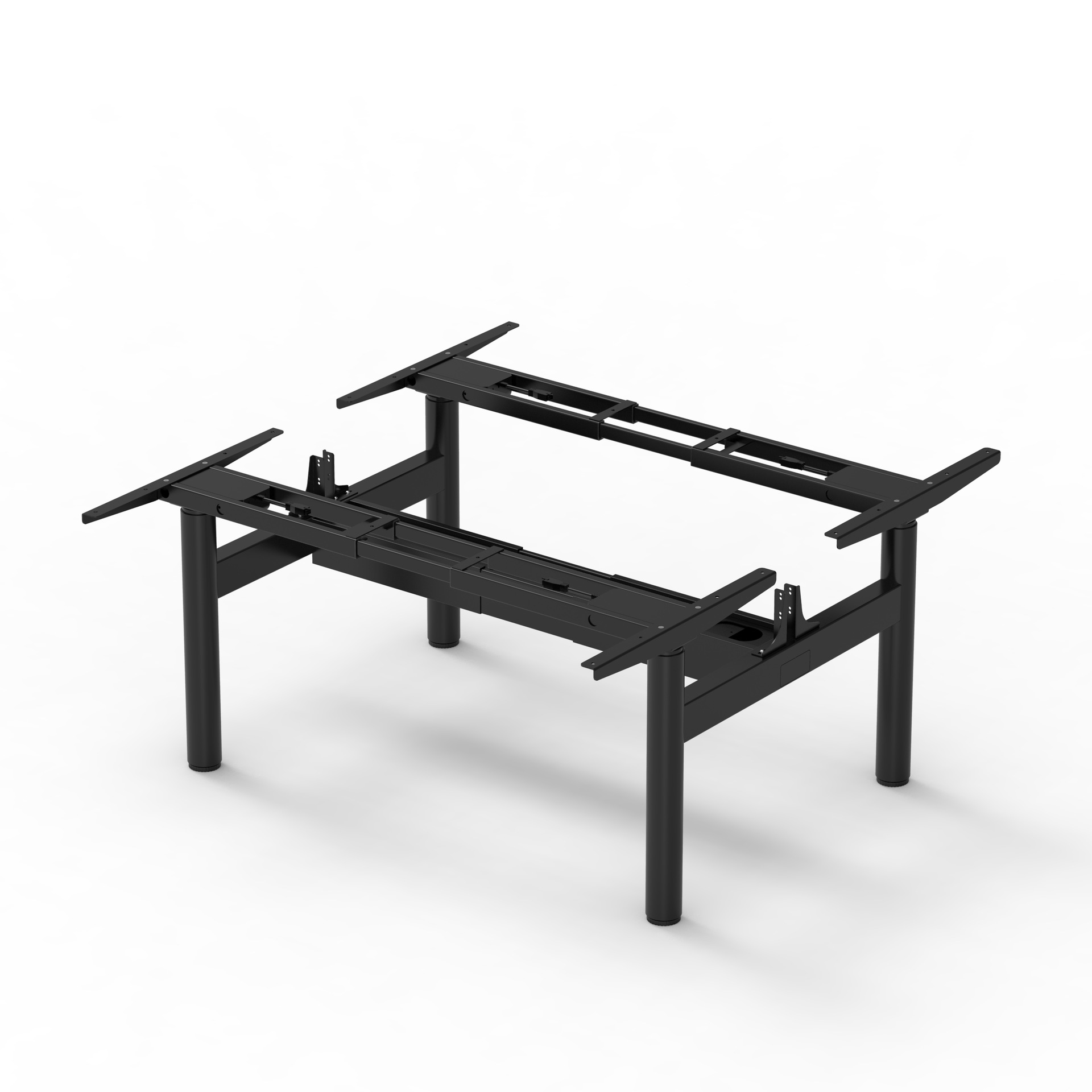 Black table frame (excluding tabletop)