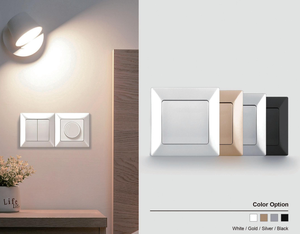 Tomada de Parede Moderna Padrão Europeu, Cor Branca, 2 Saídas, com Aterramento, Tipo <span class=keywords><strong>SCHUKO</strong></span> - Product Image 2