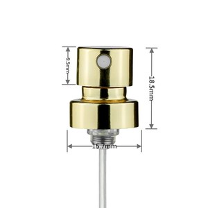 Pompa <span class=keywords><strong>Spray</strong></span> in Alluminio da 15mm Senza Ghiera per Flaconi di Profumo, Finitura Oro e Argento - Product Image 5