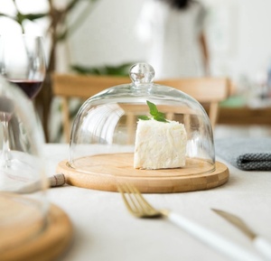 Wholesale Handcrafted clear <strong>Glass</strong> <strong>Cake</strong> <strong>Domes</strong> Cover - Product Image 3