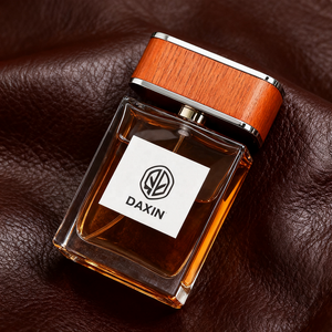 Sản xuất tùy chỉnh thủy tinh trong suốt Chai Nước Hoa nắp gỗ 100ml vuông phun chai nước hoa rỗng với hộp gói - Product Image 1