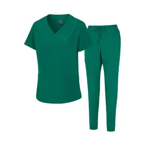 Nouveau style Femmes Cool 4-Way Stretch Jogger Scrub uniforme Ensemble Medical Nursing travail uniforme
