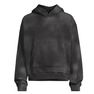 Sudadera con Capucha Retro Y2K para Hombre, Estilo Gótico, Casual, Hombros Caídos, Lavada, de Invierno, de Gran Gramaje, Ajuste Holgado, Venta al por Mayor Personalizada - Product Image 3