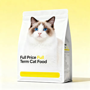 Sac à fond plat refermable avec impression de logo personnalisé, sac à fond plat <span class=keywords><strong>pour</strong></span> aliments secs <span class=keywords><strong>pour</strong></span> chiens chats poissons et animaux de compagnie, emballage d'aliments <span class=keywords><strong>pour</strong></span> oiseaux sauvages - Product Image 2