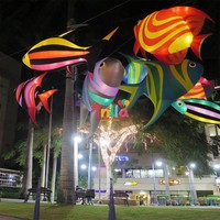Décoration géante gonflable en forme de tentacule de pieuvre en PVC pour fêtes en plein air et décors de scène