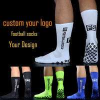 Chaussettes de football antidérapantes pour hommes, avec logo personnalisé, séchage rapide, respirantes, pour adultes, vente en gros