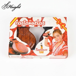 <span class=keywords><strong>Castagnettes</strong></span> professionnelles espagnoles en bois, instrument de percussion, paire de 2, instrument de rythme traditionnel, logo personnalisé OEM - Product Image 4