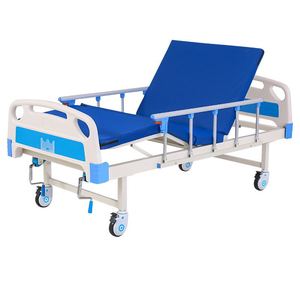 เตียงผู้ป่วยโรงพยาบาลคังลัว รุ่น JJ-098 แบบปรับด้วยมือหมุนเดี่ยวคู่ พร้อมช่องเปิดสำหรับโถสุขภัณฑ์ เหมาะสำหรับบ้านพักคนชราและโรงพยาบาล - Product Image 2