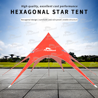 FEAMONT Nuevo Diseño Carpa Impermeable Tipo Araña para Publicidad Exterior y Eventos, Toldo de 6m y 9m con Tela Impresa para Exposiciones