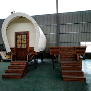 Carpa de Lujo de Alta Gama Tipo Carroza Conestoga Desmontable, Color Personalizado, Estructura de Acero Q235B para Eventos de Banquetes de Boda, Cenicienta - Product Image 1
