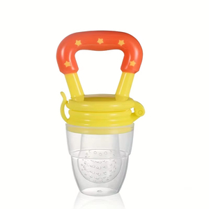 Cuchara de alimentación para bebés, chupete de silicona con malla para triturar frutas, mordedor complementario, utensilio de mesa, herramienta para suplemento alimenticio infantil - Product Image 4