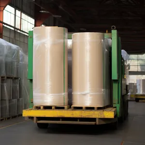 Rollo <span class=keywords><strong>de</strong></span> etiquetas adhesivas <span class=keywords><strong>de</strong></span> transferencia térmica <span class=keywords><strong>de</strong></span> papel autoadhesivo semibrillante <span class=keywords><strong>de</strong></span> 80g, materia prima Jumbo para impresión - Product Image 2