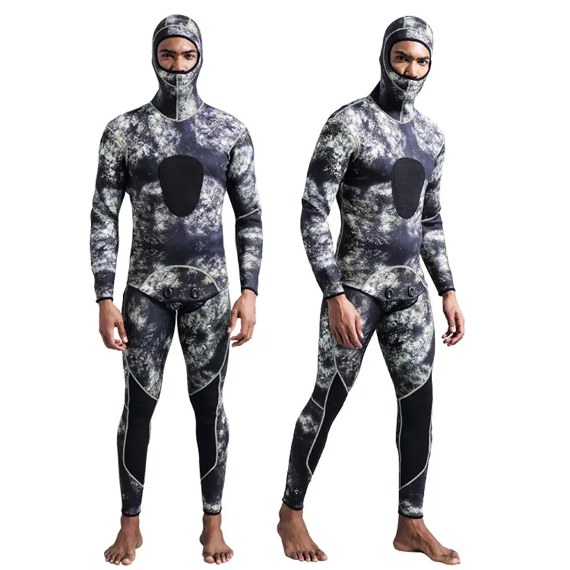 Spearfishing ướt phù hợp với trại Neoprene lặn wetsuits biểu tượng tùy chỉnh 1mm 5mm ngụy trang nam giới và phụ nữ thể thao người lớn cho Unisex