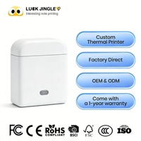 Impresora de Etiquetas Térmicas de 0.5" para Uso Doméstico, Máquina de Etiquetas DIY, Impresora Térmica Directa de Tamaño Personalizado para Etiquetas de Regalo, Direcciones y Paquetes