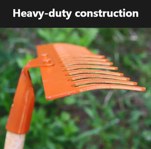 Rastrillos de heno domésticos para limpiar hojas caídas, rastrillos de césped resistentes y duraderos, herramientas de limpieza de jardín - Product Image 4