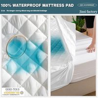Housse de matelas matelassée imperméable OEKO-TEX, respirante, absorption instantanée, avec rembourrage, anti-allergie, pour la maison et l'hôtellerie