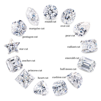 Bijoux Goldleaf, pierre précieuse en moissanite taille cœur de 0,1 à 4 carats, certifiée GRA, couleur DEF VVS, moissanite synthétique pour bague