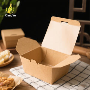 Caja Clásica de Cartón Kraft con Tapa Plegable y Orificio de Ventilación, Color Marrón Natural, Ecológica, Ideal <span class=keywords><strong>para</strong></span> Ensaladas y Bocadillos - Product Image 2