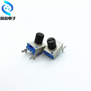 Potentiomètre rotatif simple RV0932 10K 50K 100K à axe moleté, résistance réglable pour l'électronique - Product Image 1