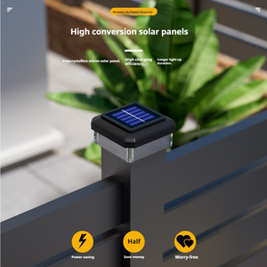 Luci <span class=keywords><strong>Solari</strong></span> da Giardino per Recinzioni, Impermeabili IP44, Lampada Solare per Pilastri di Cancelli, Decorazione per Cortile, Patio e Vialetti - Product Image 4