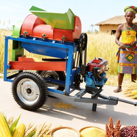 Petite machine à décortiquer les grains, batteuse de sorgho, riz, millet, soja, décortiqueuse de blé à usage domestique avec un taux de perte net de 99 % pour le maïs