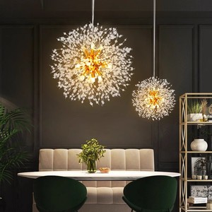 Lüks Modern kristal avize demir ayarlanabilir yükseklik altın kolye işık kapalı dekor için ev otel fabrika toptan - Product Image 1