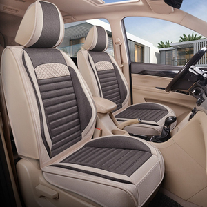 Housses de siège auto en lin 7 <span class=keywords><strong>places</strong></span> pour MPV Van - Ajustement personnalisé, imperméables, respirantes, compatibles airbag - Product Image 2