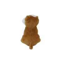 KINGSTONE Nouvelle Peluche Chien Chiot Marron Kawaii de 15 cm, Jouet en Peluche Réaliste Mini Pékinois Super Doux Anti-Stress