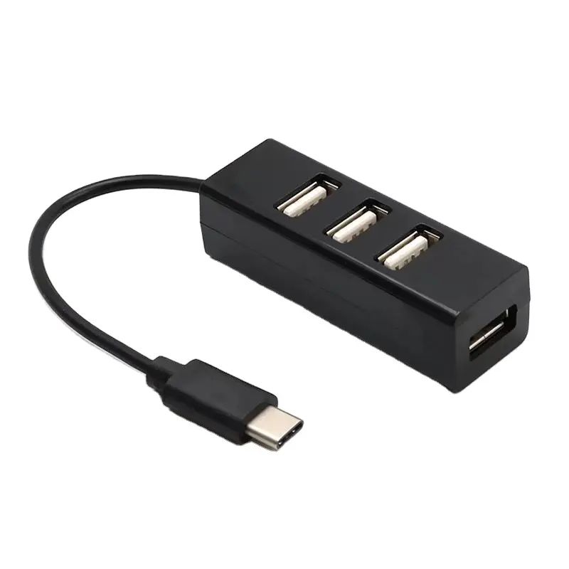 Ucuz toptan plastik C tipi 4in 1 4 Port USB Hub 2.0 bölücü