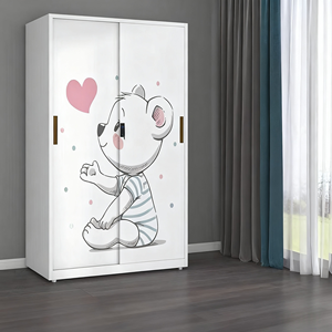 <span class=keywords><strong>Armadio</strong></span> stampato a prova di umidità in acciaio adatto per camere <span class=keywords><strong>da</strong></span> letto e condomini per bambini - Product Image 1