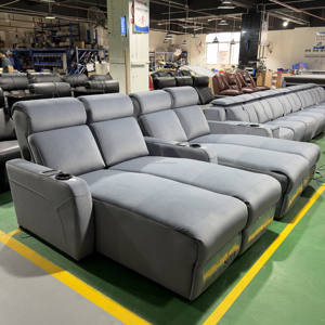 Le dossier électrique du banc de cinéma de style atmosphérique se relève pour faciliter la vision des films et le sommeil - Product Image 3