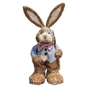 DAMAI 2025, Nuevo Conejo Artificial de Paja Hecho a Mano para Decoración de Pascua, 35 cm, Juguetes de Conejito para Decoración del Hogar y Tiendas, Día de Pascua - Product Image 5