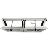 Nouvelle conception de fenêtre à auvent en aluminium à rupture de pont thermique moderne avec verre trempé pour les bâtiments de villas et d'hôtels