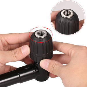 Mandrin de perceuse électrique à trois griffes, outil d'angle spécial pour espaces étroits avec conception à angle droit, idéal pour le perçage transfrontalier - Meilleures ventes - Product Image 1