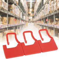 Étiquettes logistiques en plastique auto-bloquantes avec fenêtre de date, étiquettes de clés avec joint anti-effraction pour valises, chaussures et sacs