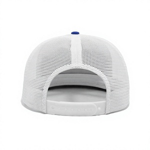 Gorra Snapback de Malla Azul y Blanca de 6 Paneles con Logotipo y Color Ajustables, Estilo para las Cuatro Estaciones, Producción en Vietnam, Prenda Casual de Alta Calidad - Product Image 4