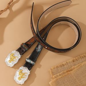 <span class=keywords><strong>Ceinture</strong></span> en <span class=keywords><strong>cuir</strong></span> personnalisée pour <span class=keywords><strong>homme</strong></span> avec boucle en alliage rétro de style ethnique vintage, longueur 105-125 cm, vente en gros d'usine - Product Image 5