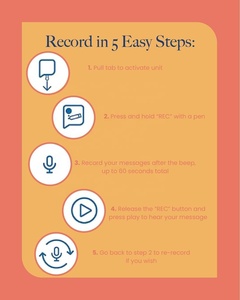 Grabadora <span class=keywords><strong>de</strong></span> voz <span class=keywords><strong>de</strong></span> 60 segundos con reproducción <span class=keywords><strong>de</strong></span> audio para marcos, <span class=keywords><strong>álbumes</strong></span>, <span class=keywords><strong>álbumes</strong></span> <span class=keywords><strong>de</strong></span> recortes y edredones - Product Image 5