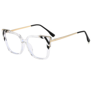 Montures de lunettes œil-de-chat, monture intégrale, verres en résine, anti-lumière bleue, lunettes de mode légères pour femmes 2024 - Product Image 2
