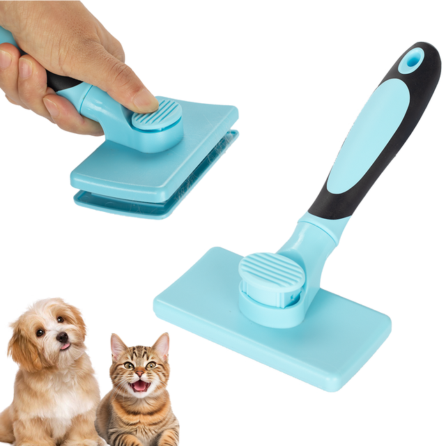 Self Cleaning Slicker Brush for Cats and Dogs Deshedding Brush for Pet Hair Remover Pet Grooming Brush