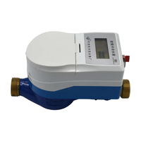 Multi Jet Brass Body RF IC Card Water Meter, Prepayment Intelligent Water Meter With LCD Display for Property Fee Management