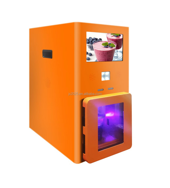 100% Natural Fresh Fruit Smoothie Vending Machine with SDK Functionality ADA Compliant Touchscreen Display Compressor Cooling