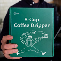 Boîte d'emballage personnalisée en carton ondulé pour le courrier et tasse à café avec insert en mousse pour l'expédition