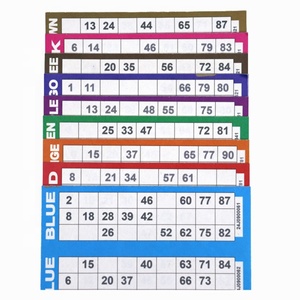 Cartes de jeu de Bingo en papier, feuilles amusantes pour l'appel des numéros, feuilles de jeu de société pour fête, jeu interactif, numéros vierges imprimables - Product Image 1